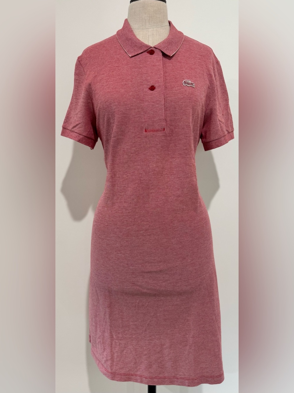 Lacoste Rose Piqué Polo Dress